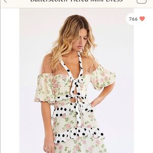 Butterscotch Tiered Mini dress